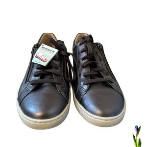 Mephisto Graphite gray Sneakers Classic Leather Design Size 9.5